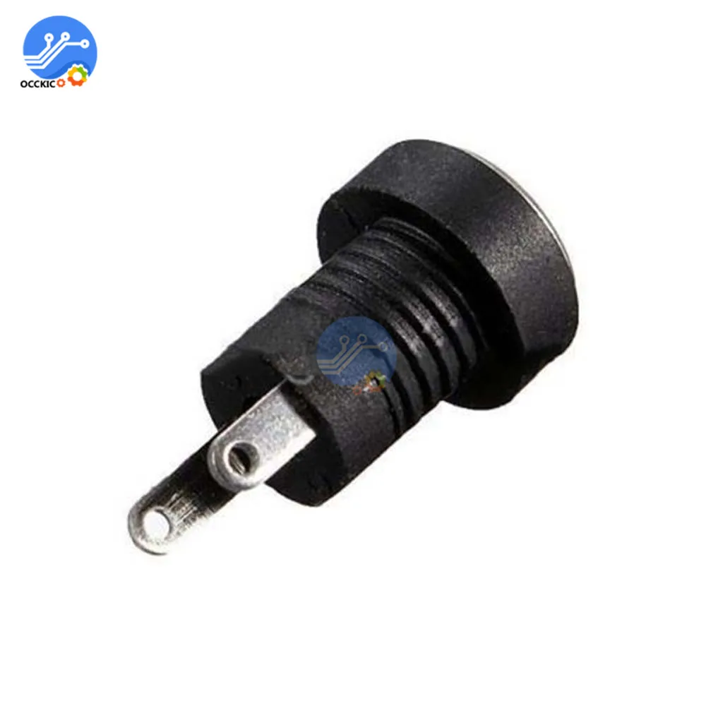 5Pcs 3A 12V For DC Power Supply Jack Socket Female Panel Mount Electrical Socket Connector 5.5mm x 2.1mm Terminal Types 5.5*2.1