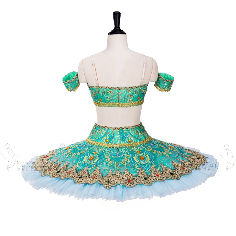 Oriental Style Le Corsaire Odalisques Professional Ballerina Dress Green Tutu Nutcracker Ballet Costume BT694