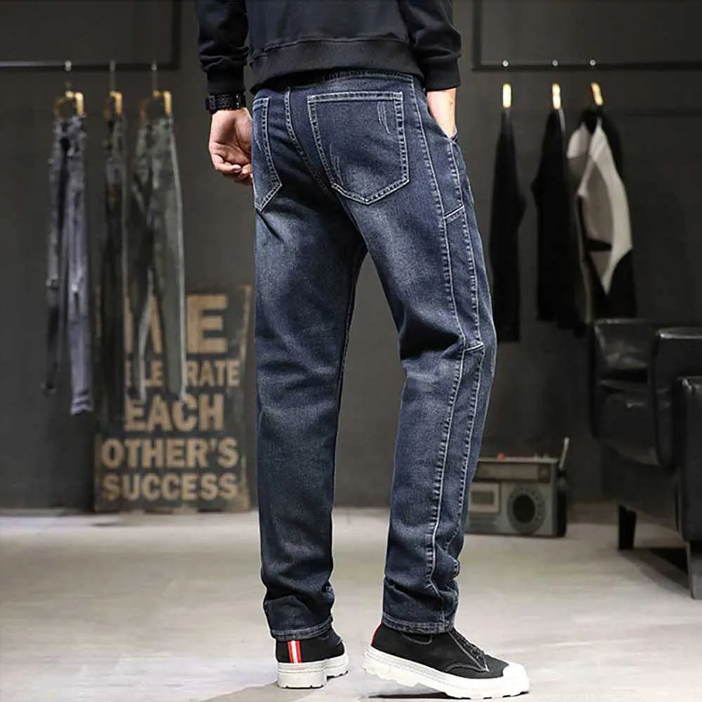 Spring Fashion Baggy Jeans Men Casual Denim Pants Streetwear Plus Size Harem Straight Jeans Clothing