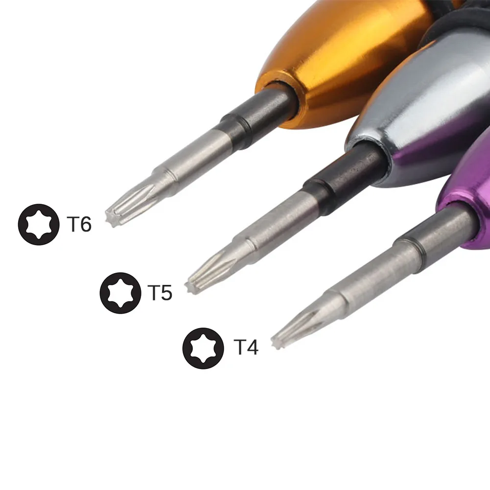 Precision Torx T4 T5 T6 Screwdriver for Laptop Computer Repair Tool Magnetic Torx 6-Point Star Screwdriver for Small Screws