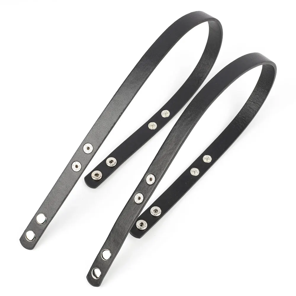 2pcs/lot Snap Button Handle Strap PU Leather Detachable Shoulder Bag Strap Handbag Strap for Obag Bags Parts Accessories