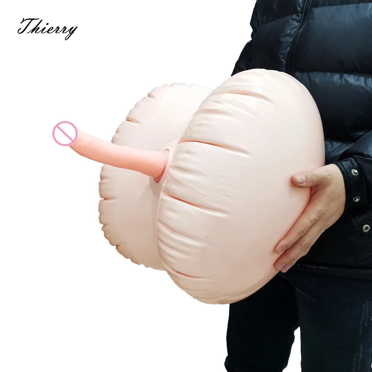 Thierry Inflatable Sex Chair With Dildo Durable Blow Up King Cock Rider Rocker Sex Ball Erotic Toy for Women Men Cushion Seat