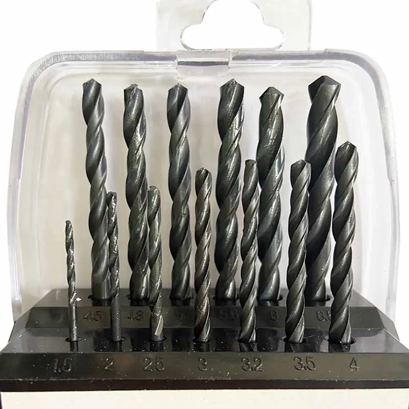 Set di punte elicoidali metriche da 1.0-10mm con codolo cilindrico in acciaio al cobalto per metalli in alluminio