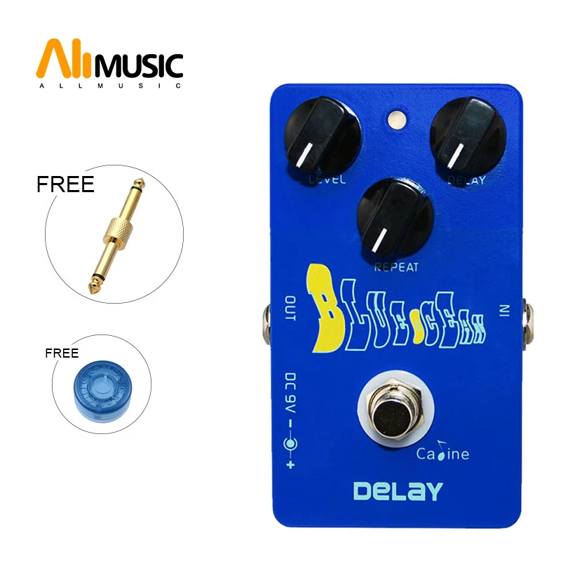 

Caline CP-19 Blue Ocean Delay Guitar Effect Pedal Controls the Delay Time from 25ms to 600ms with Free Connector