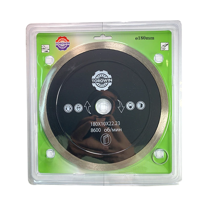Lama per sega circolare mateale a disco diamantato da 180 mm che taglia l'acciaio utilizzata per completare smerigliatrici e altri utensili elettrici come la taglierina per piastrelle