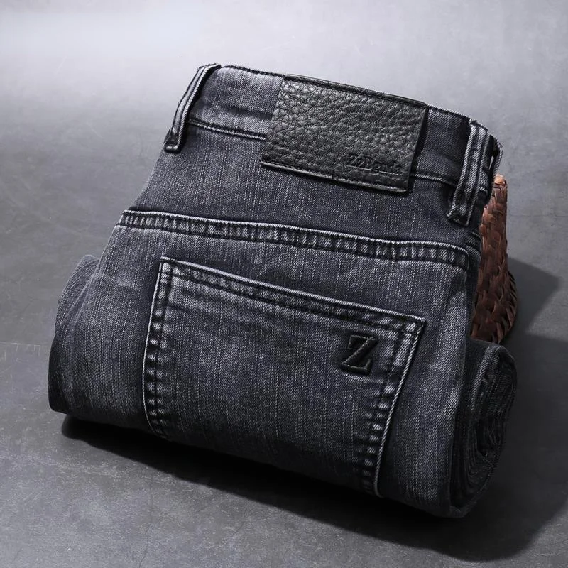 2021 men Jeans Autumn Winter Jeans Flocking Warm Soft Men Activities Warm denim Men Jeans  streetwear men men jeans baggy jeans