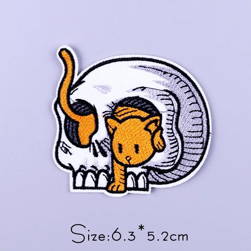 Cartoon Tier Eisen Auf Patch Auf Kleidung Gestickte Patches Für Kleidung Thermoadhäsive Patches Katze Dinosaurier Patch Kleidung Abzeichen – Detail 15