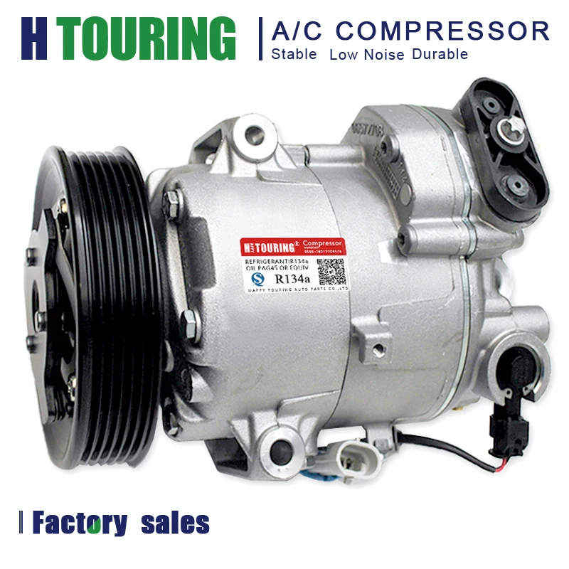 

For Opel Astra J 1.4 Turbo 2009 - / Opel Meriva B 1.4L 2010 AC Compressor CVC6 13250608 13271268 13395695 1618063 1618424 6PK