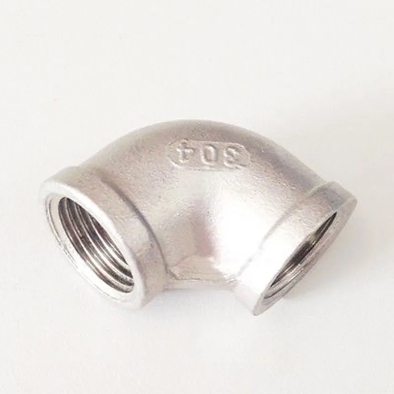3/8 "BSP Innengewinde 304 Edelstahl 90 Grad Ellenbogen Rohr Fitting Anschluss wasser öl luft
