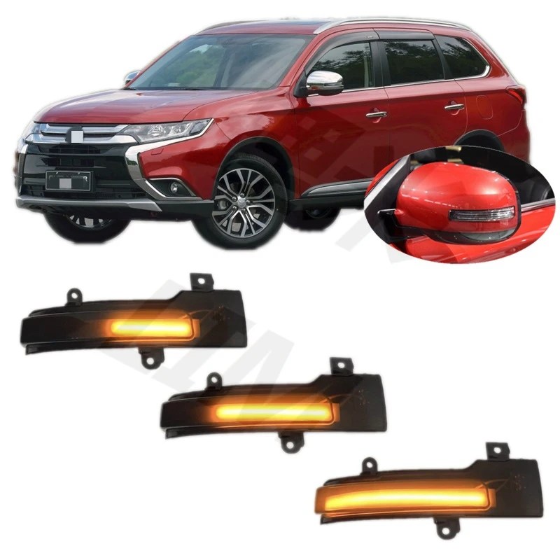 

Для Mitsubishi Outlander MK2 MK3 CW GF 2014 2015 2016 2017 2018 2019 2020, Динамический светодиодный указатель поворота