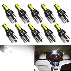10pcs For Nissan Leaf Note Juke Qashqai J10 Teana J32 Primera P12 Pathfinder T10 W5W LED Bulb Car Interior Reading Lights Bulbs