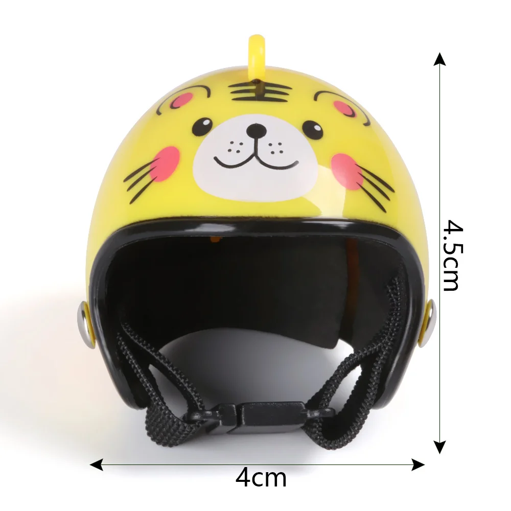 Dollhouse Helmet Cute Miniature Dollhouse Mini Helmet Toy for Doll House Accessories Sun Rain Protection Hats Chicken Helmet