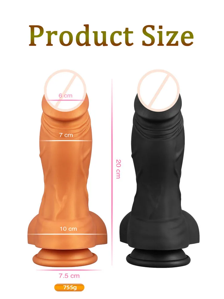 New Huge silicone penis Realistic Dildo Big Butt Plug G spot Stimulator Anal Dilator Huge Dildo For Women Man Anal toy