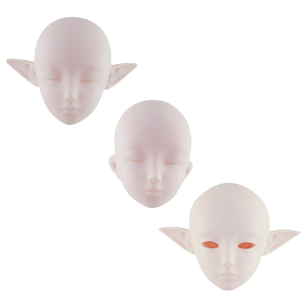 Unpainted 1/3 BJD Doll Head Mold without Make up DIY Dolls Body Parts