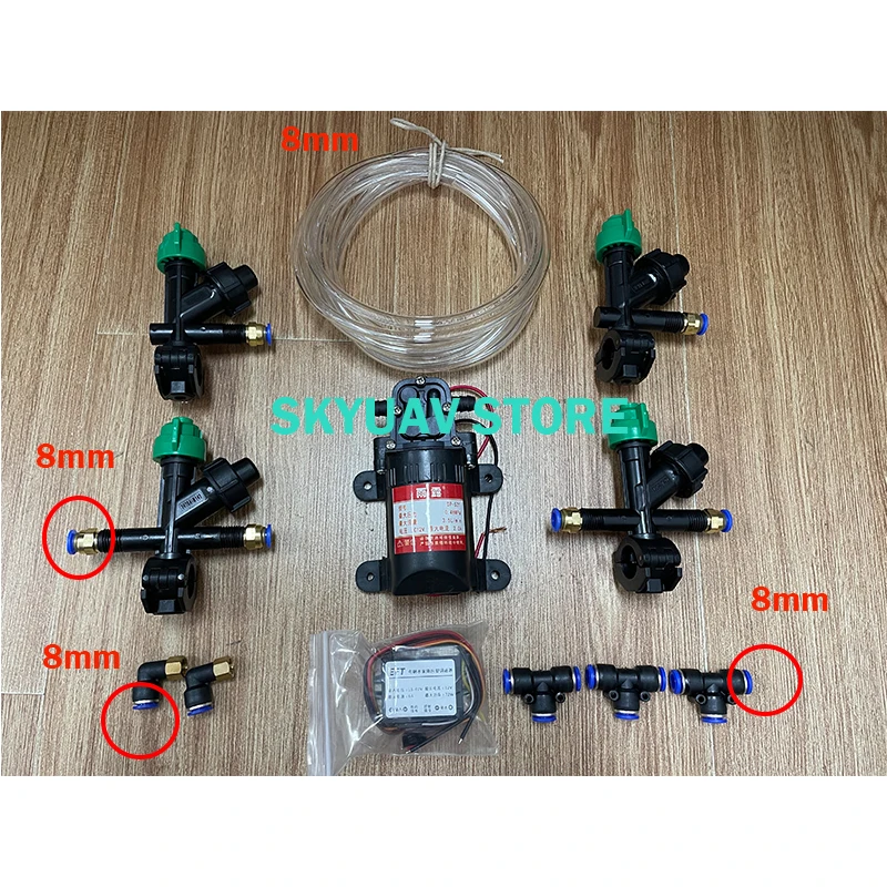 Original EFT spray system pressure nozzles, water pump, governor, step-down module, water pipe for Plant protection machine