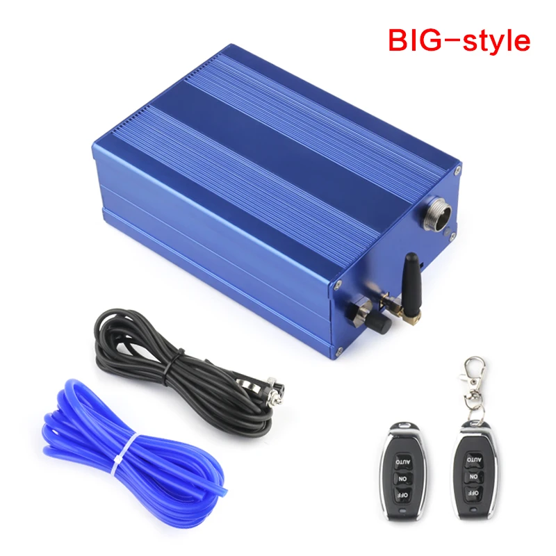 Big Electric Controller Box+Wireless +2 Remote+Vacuum Hose For Exhaust Catback Downpipe Muffler Valve