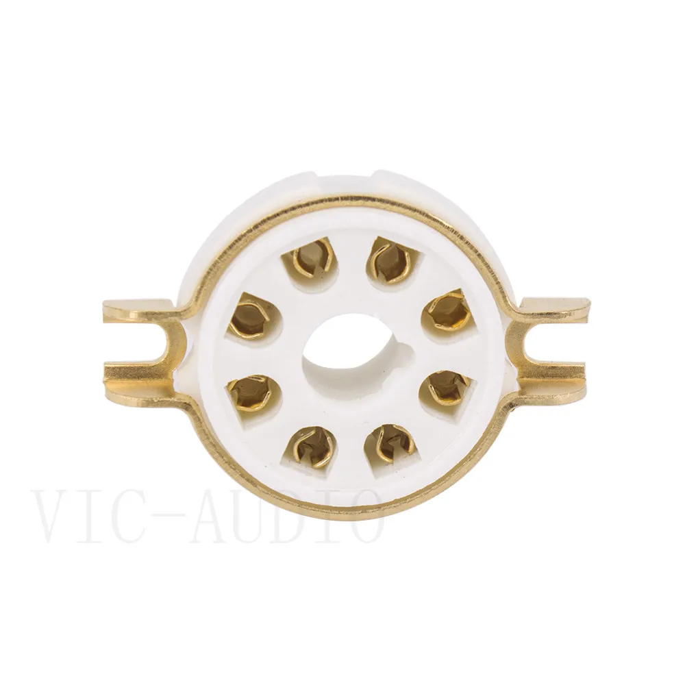 10PCS K8A 8หลอดซ็อกเก็ต GZC8-Y-1สำหรับ5AR4 5U4G 7199 6V6 KT66 KT88 6SL7 6SN7สูญญากาศ Amplifer เสียง HIFI DIY