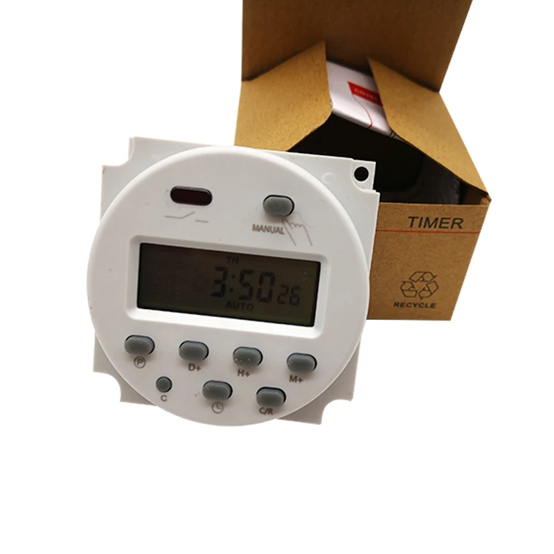 CN101A 12V/24V/110V/220V Single and double countdown micro cycle time control switch timer controller min control 16A