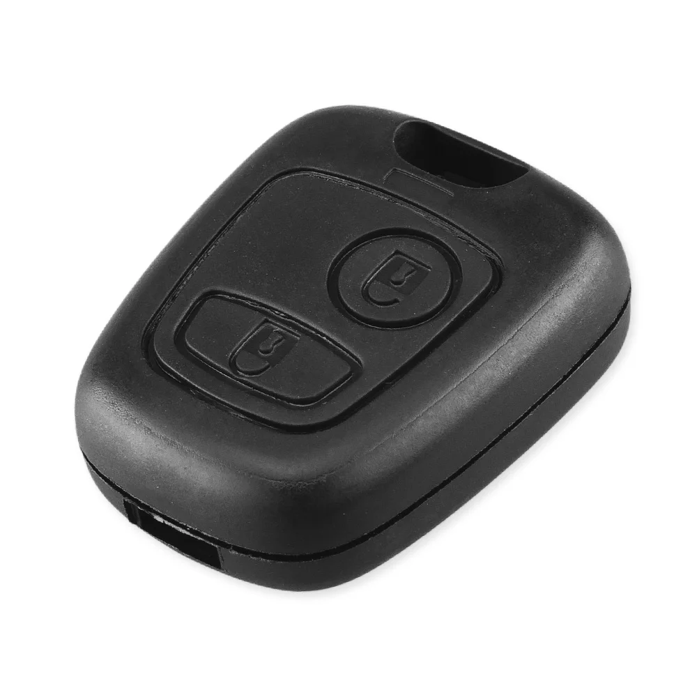 KEYYOU-carcasa de llave para coche, mando a distancia con 2 botones, para Peugeot 107, 207, 307, 407, 406, 806, Citroen C1, C2, C3, C4, C5, Picasso,