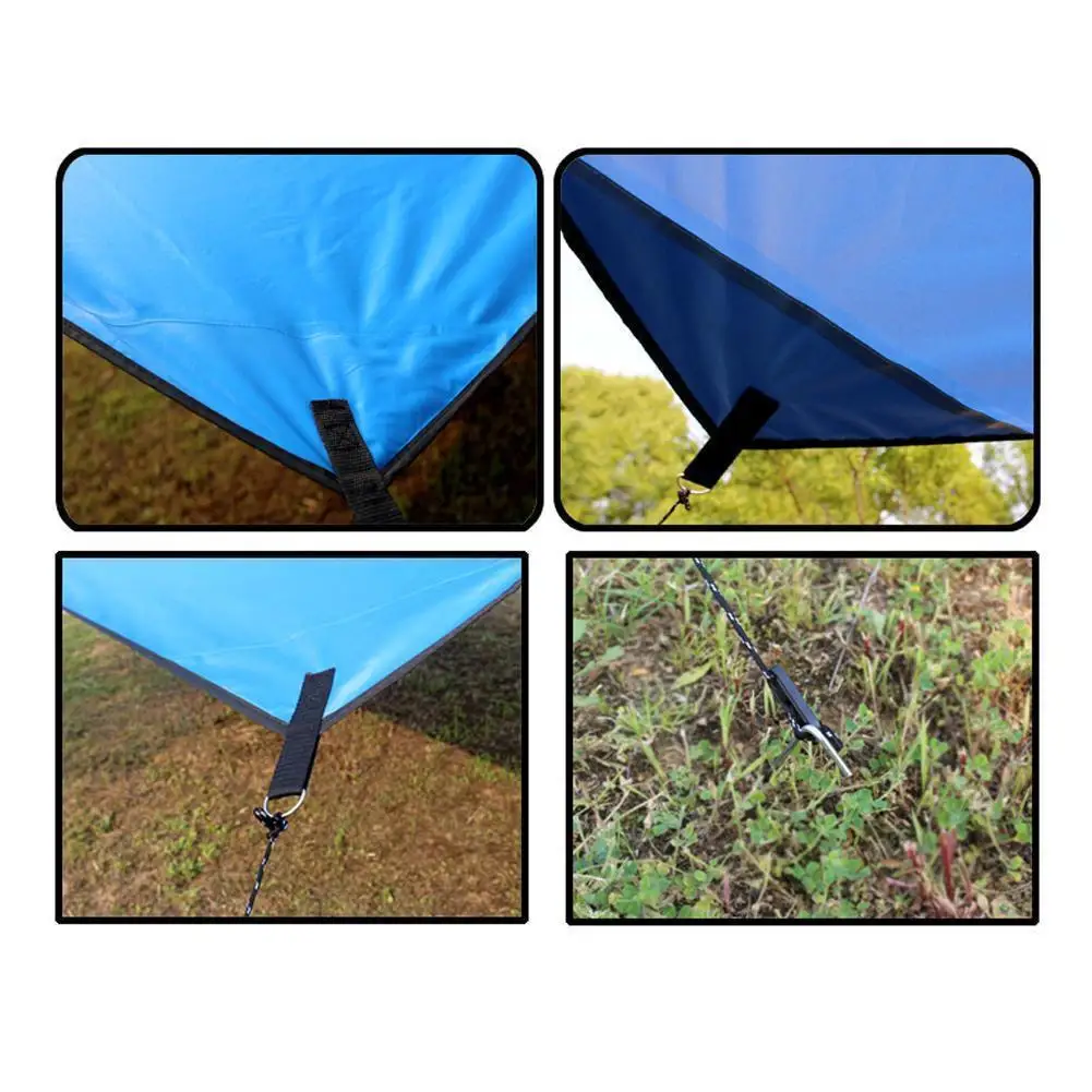 100*145cm Awning Waterproof Tarp Tent Shade Ultralight Garden Canopy Sunshade Outdoor Camping Hammock Tourist Beach Sun Shelter