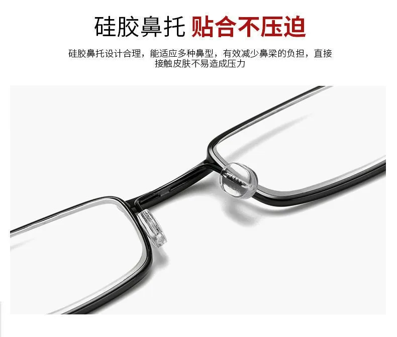 +1,5 2,0 2,5 Lesebrille für Damen und Herren, ultraleicht, tragbar, Mini-Weitsichtbrille, Metall-Presbyopie-Brille mit Dioptrien, inklusive Etui – Detail 5