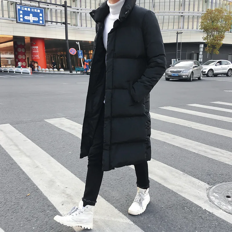 High Quality Mens Winter Casual Long Down Jackets Coat Man Casual Fashion Pike Jacket Plus Size 5XL Men Thick Windbreaker Jacket