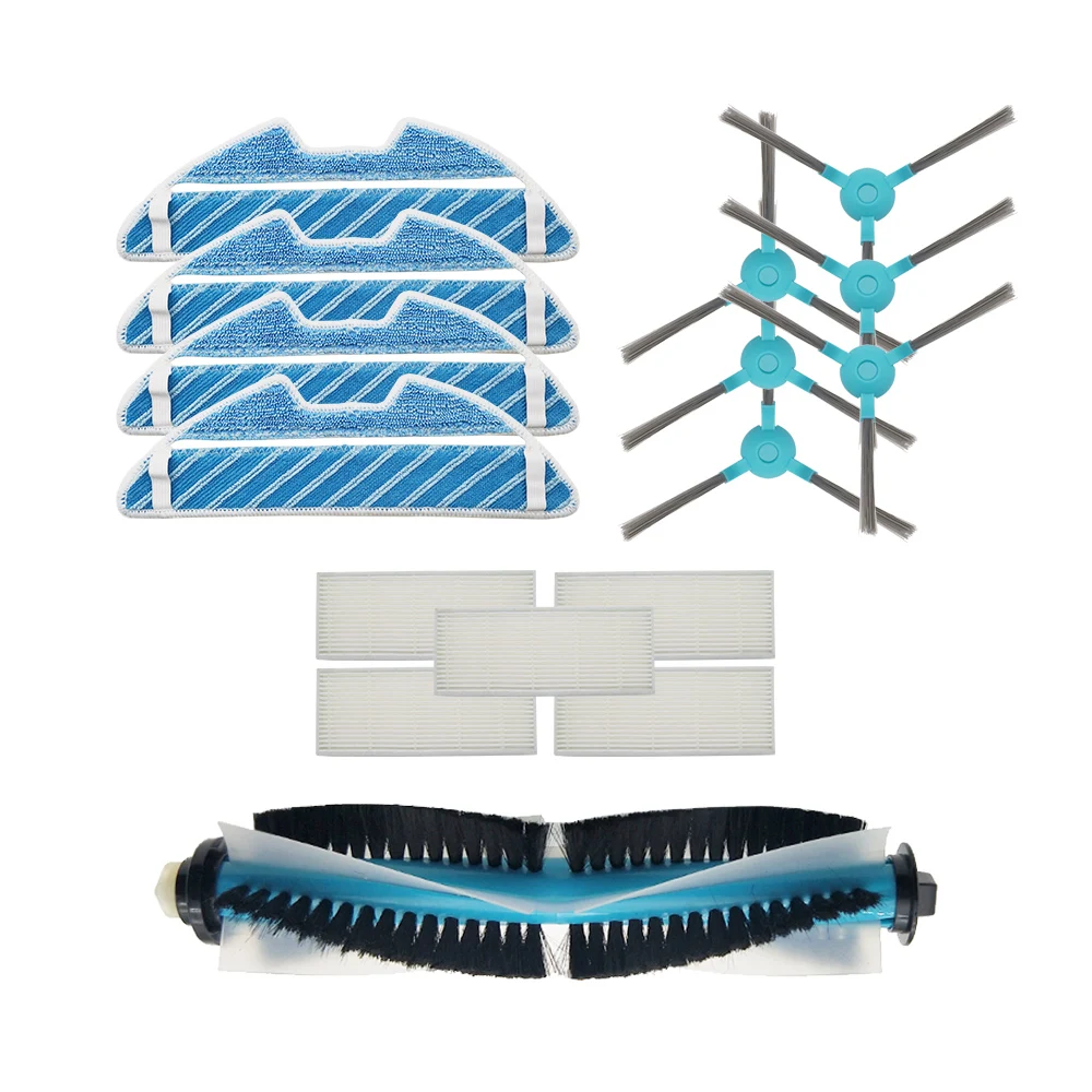 ダストhepaフィルターサイドブラシモップパッドローラーブラシcecotecためコンガ1390 cecotecコンガ1290ロボット掃除機部品