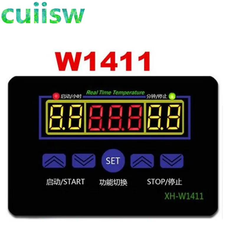 W1411 AC 110V 220V  10A LED Digital Temperature Controller Thermostat Control Switch Sensor For Greenhouses Aquatic Animal