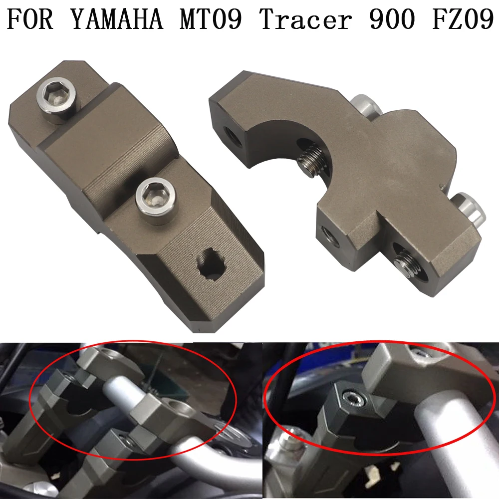 

FOR YAMAHA MT09 Tracer 900 FZ09 Handlebar Bar Risers Barback Motorcycle Mount Handle Clamp Universal Handlebar Riser Bar