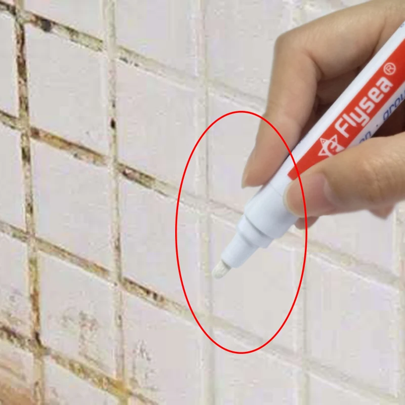 

Waterproof Tile Gap Repair Color Pen White Tile Refill Grout Pen Mouldproof Filling Agents Wall Porcelain Bathroom Paint Cleaner