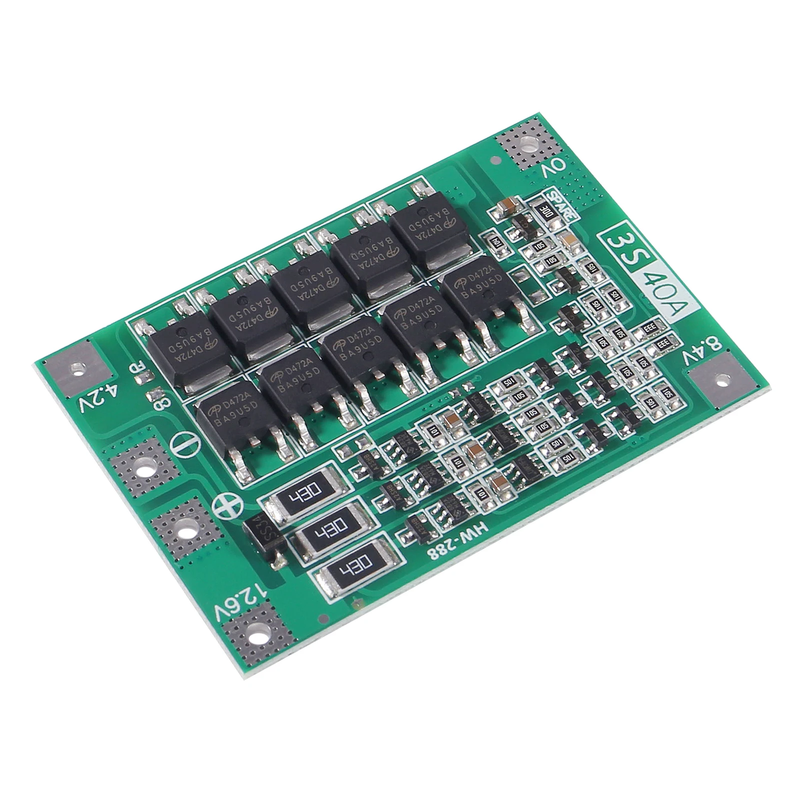 BMS 3S 40A Balancer PCM 18650 Lithium Battery Protection Board 3S BMS Li-ion Charger Charging With Balance 12.6V for Drill Motor