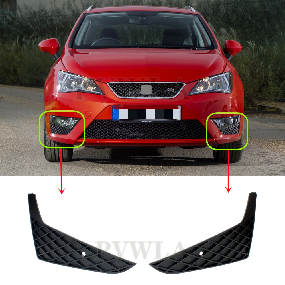 

For Seat IBIZA FR 2013 2014 2015 2016 2017 Front Bumper Fog Lamp Light Grille Cover Trim