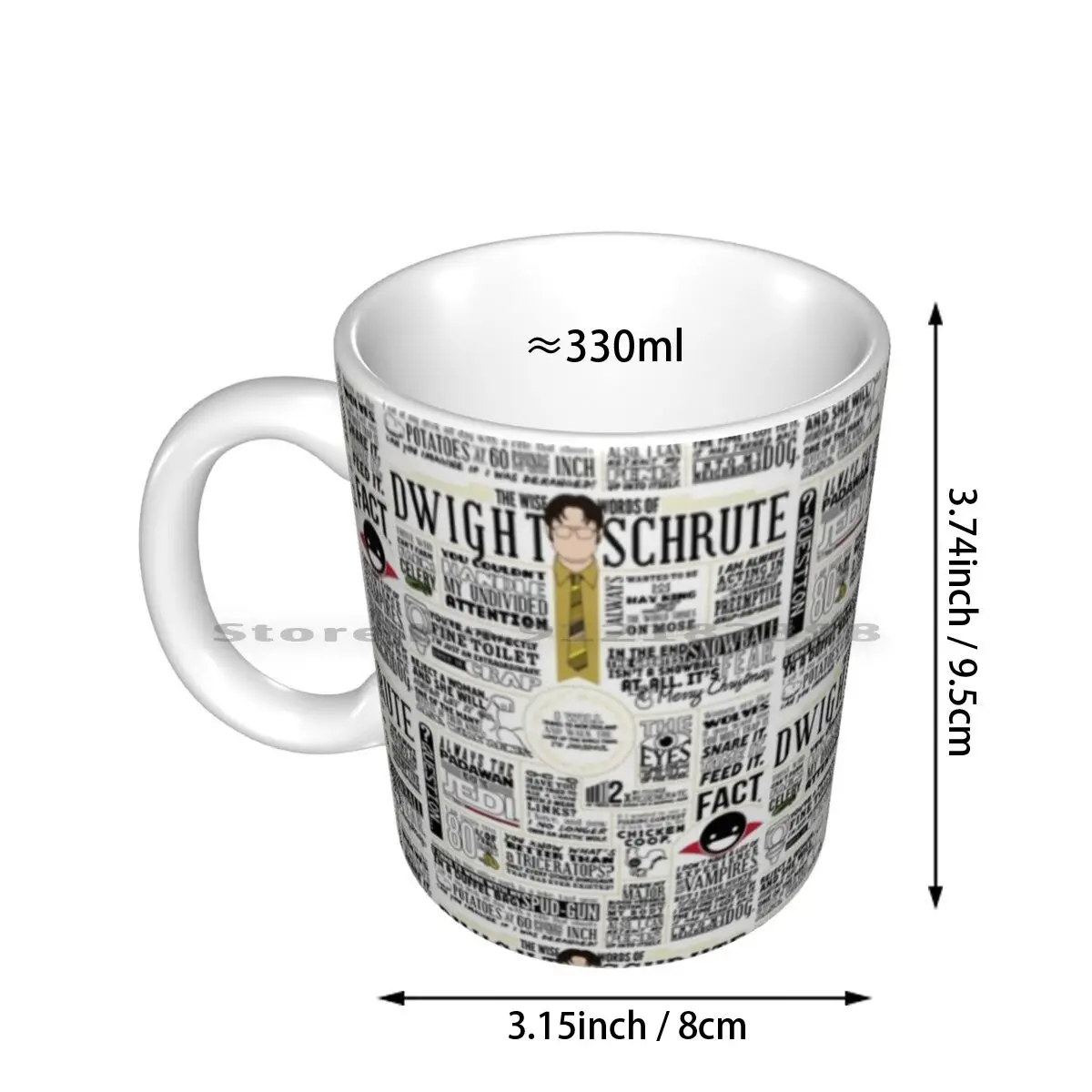 The Wise Words Of Dwight Schrute ( Light Tee ) Ceramic Mugs Coffee Cups Milk Tea Mug The Office Office Dwight Schrute Jim