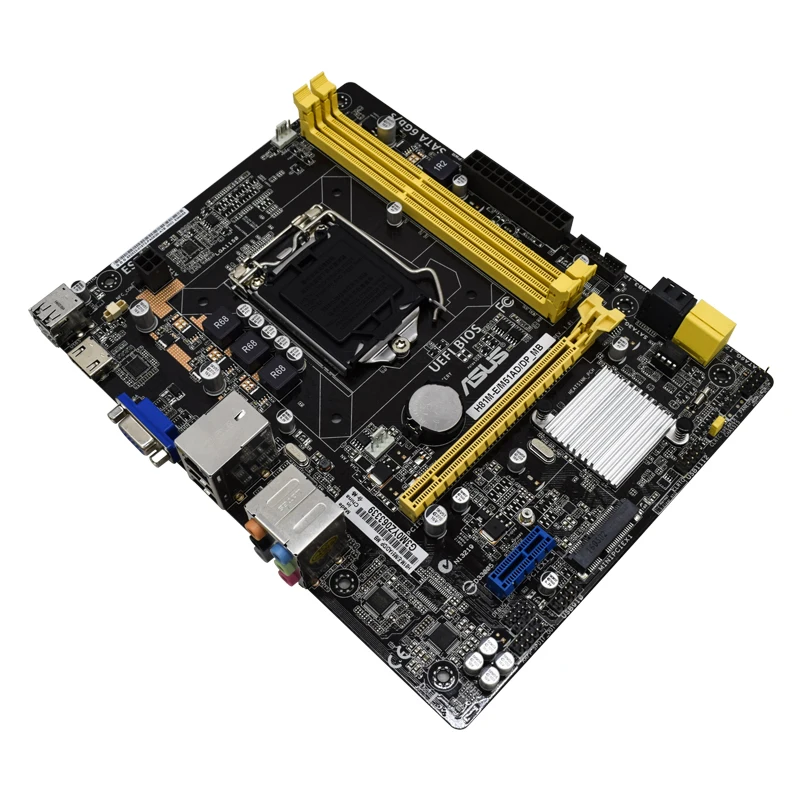 Imagem -04 - Motherboard Lga 1150 Pci-e 2.0 Sata Suporte Core I34130 Cpu Micro Atx Asus-h81m-e M51ad dp mb H81m-e