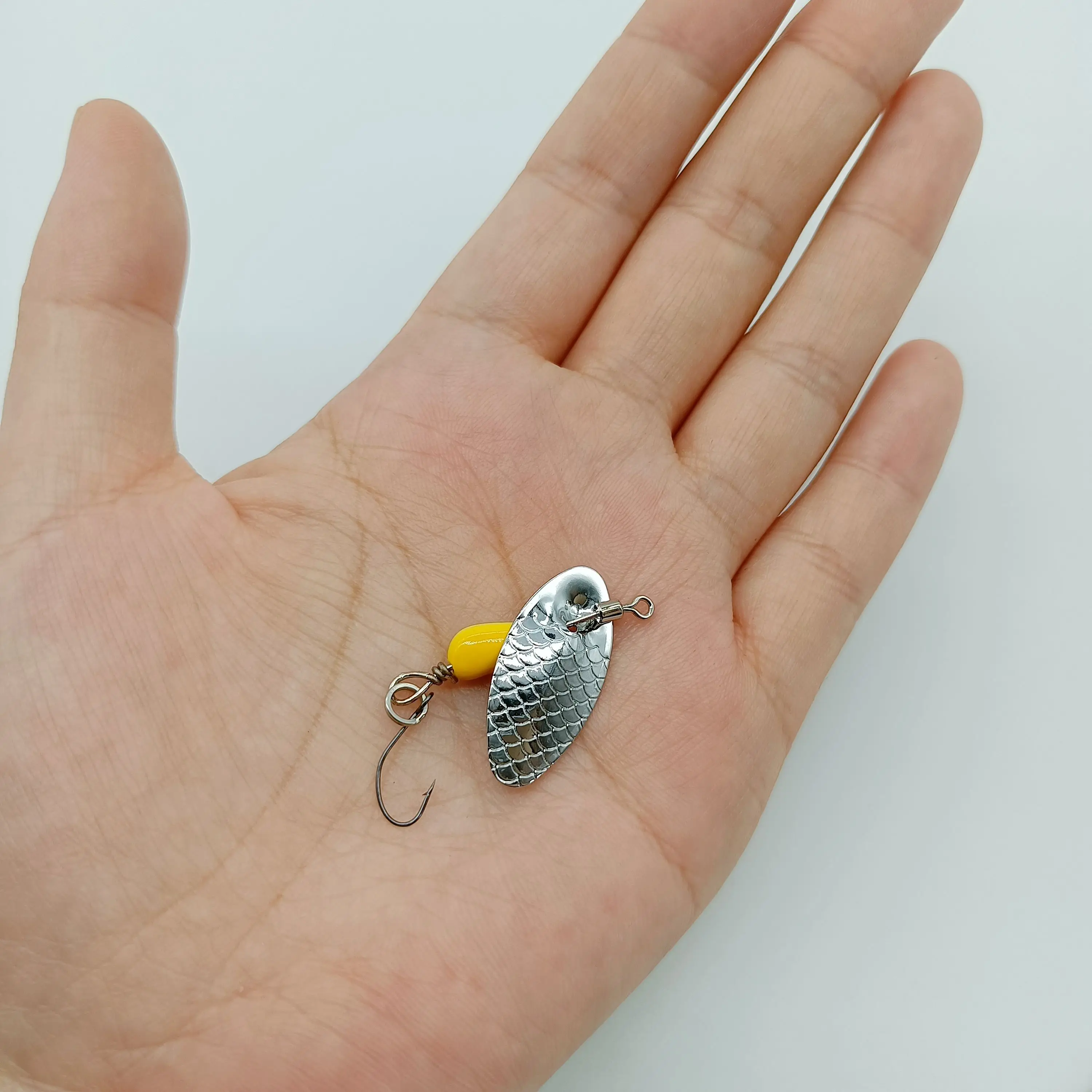 DUODUOYU 1PCS Metall Rotierenden Spinner Köder Köder 2,5g/4,5g Forelle Harten Köder Spinner Köder Künstlerische bass Köder Angeln Locken – Detail 8