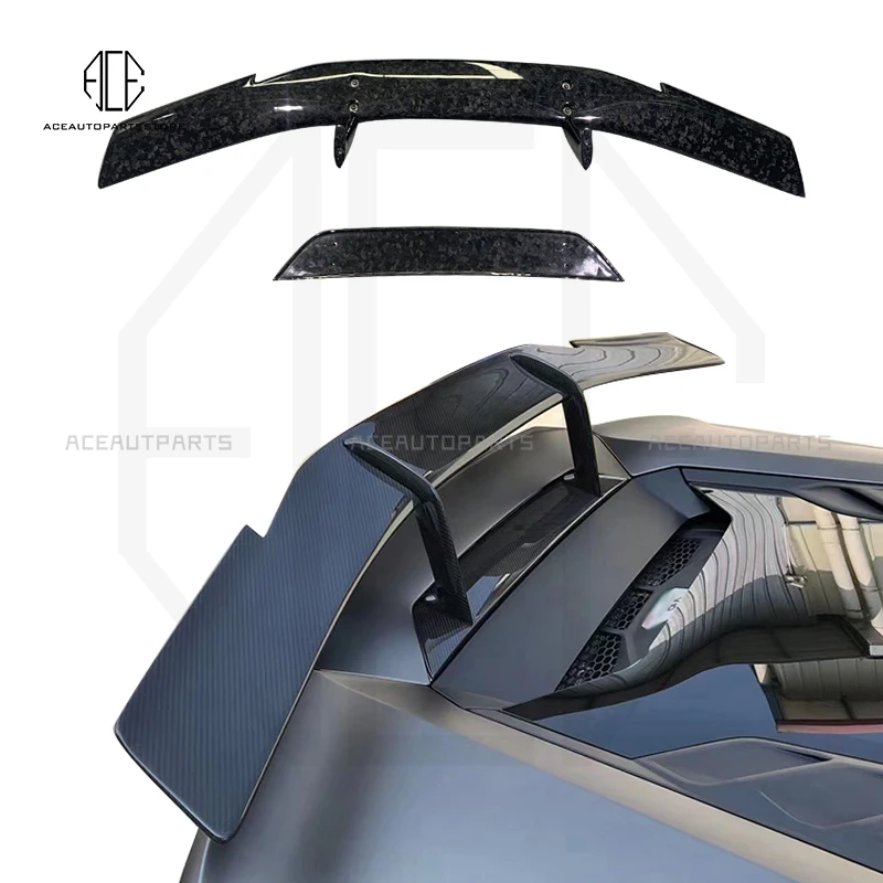 Auto Rear Spoiler For Lamborghini Huracan LP610 LP580 EVO RWD N Style Rear Carbon Fiber Wing Body Kit Accessories