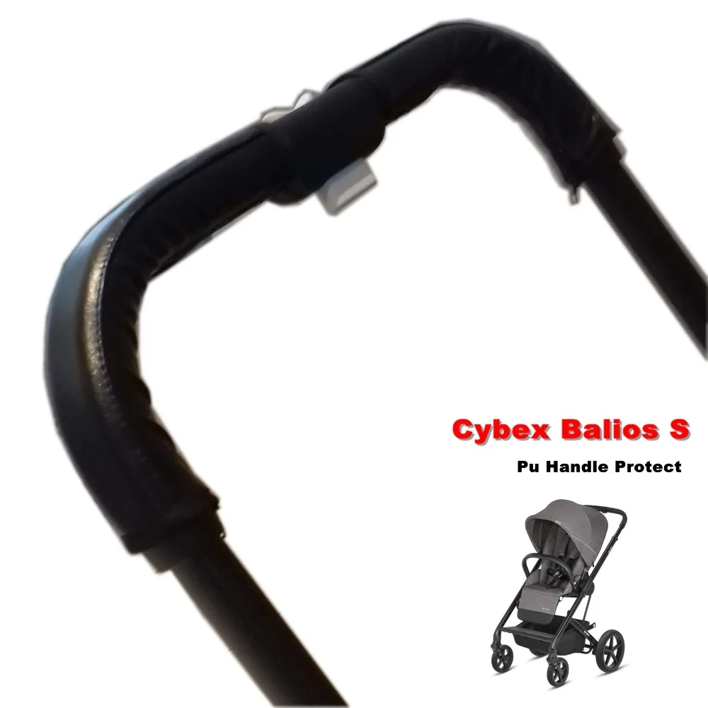 Baby Stroller Armrest For Cybex Balios S Push Bar Pu Protective Case Covers 28x24x12cm Handle Wheelchairs Strollers Accessories