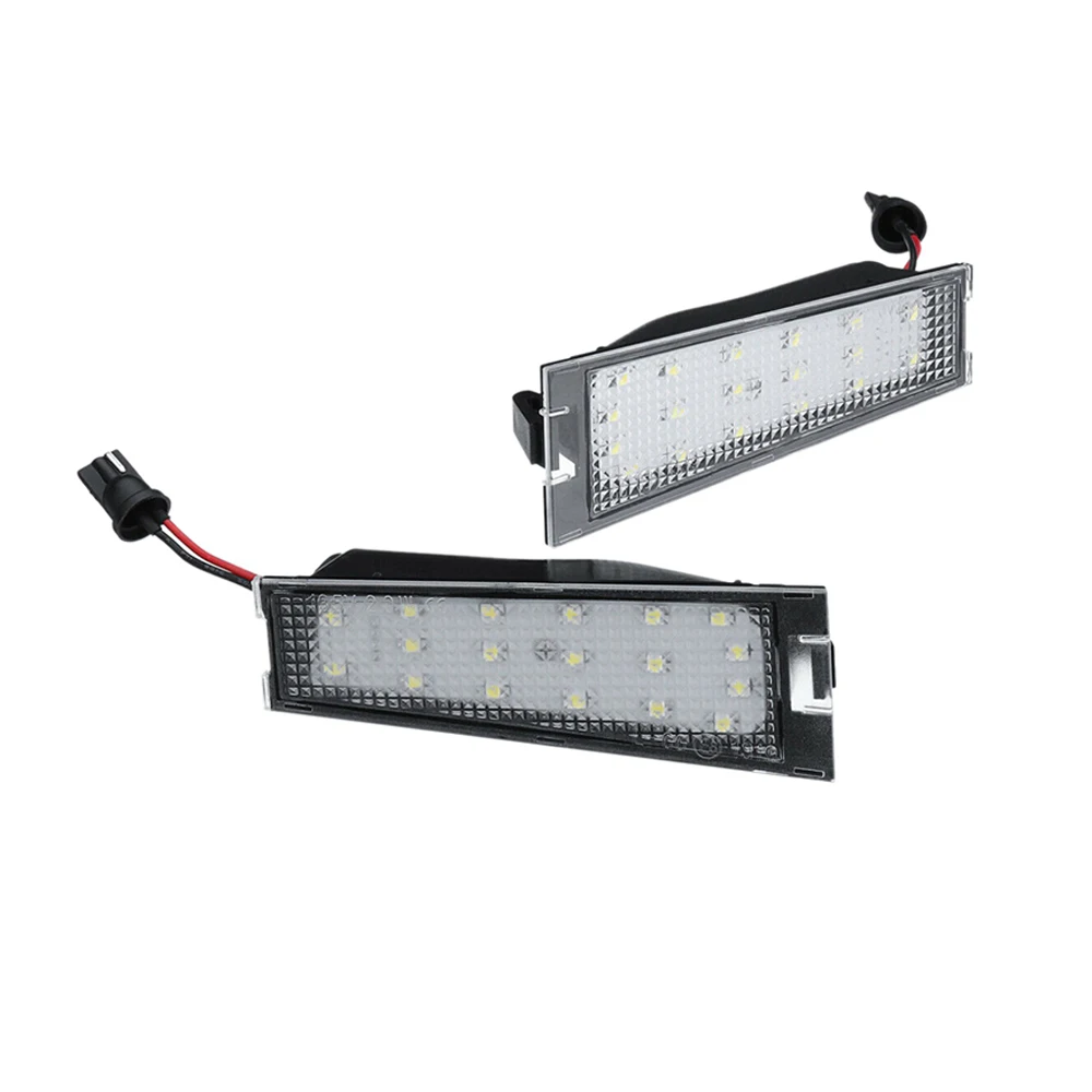 2Pcs For Cadillac CTS 2008 2009 2010 High Brightness White LED License Plate Light Number Plate Lamp