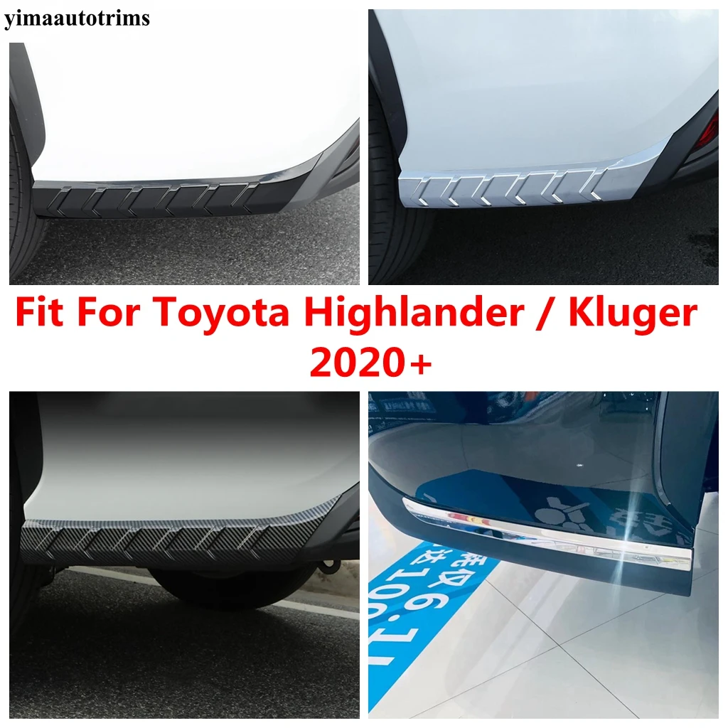 

Front Rear Bumper Corner Guard Anti Scratch Strip Protection Cover Trim Accessories For Toyota Highlander / Kluger 2020 - 2024