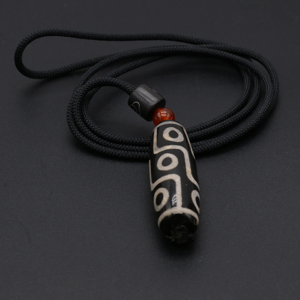 Hot Sale Natural Stone Tibet Dzi Pendants Reiki Heal Amulet Necklace Jewelry for Tribal Necklace Women Party Gifts