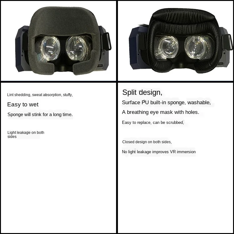 Для Pimax 8K + 5K3Kplus a Face foam комфорт-комплект/кожа