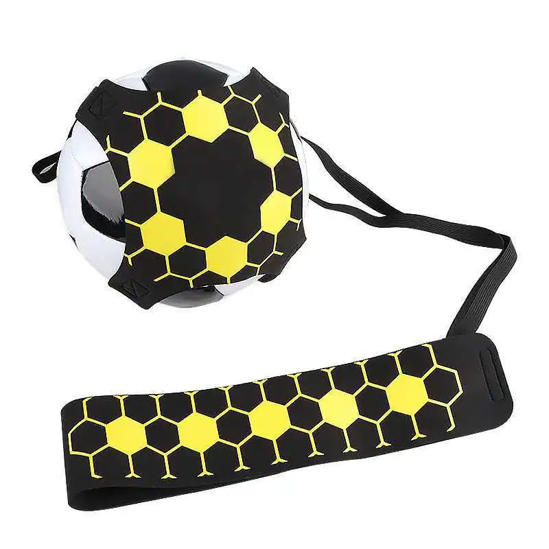Allenatore di calcio calcio calcio tiro Solo pratica allenamento aiuto controllo abilità attrezzature regolabili borse a sfera regalo allenatore di