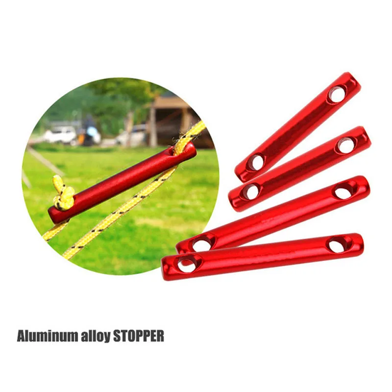 Tent accessories aluminum alloy round rod pull camp rope buckle adjustment buckle large size 10 packs