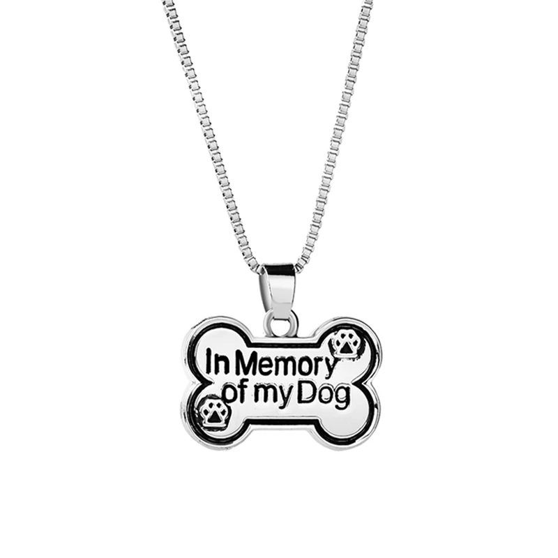 In Memory of my dog Pet Paw Cremation Urn Necklace Dog Ash Jewelry Memorial Keepsake Pendant for Men for Women