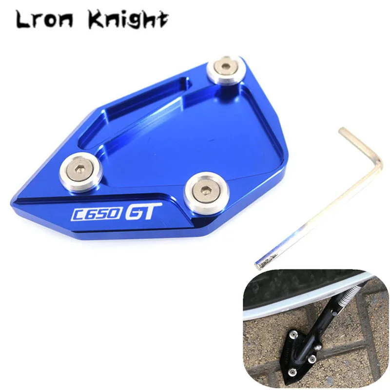 

For BMW C650GT C650 GT C600 Sport 2012 2013 2014 2015 Motorcycle CNC Kickstand Foot Side Stand Extension Pad Support Plate