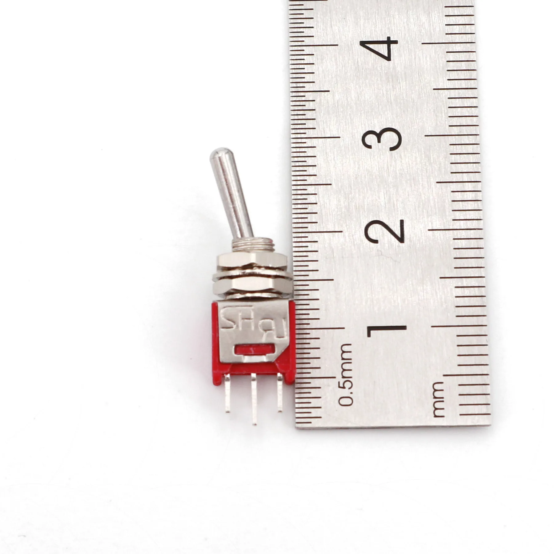 10Pcs SH TS-4 3Pin ON-ON SPDT 5mm Panel Mount Sub-Miniature Toggle Switch