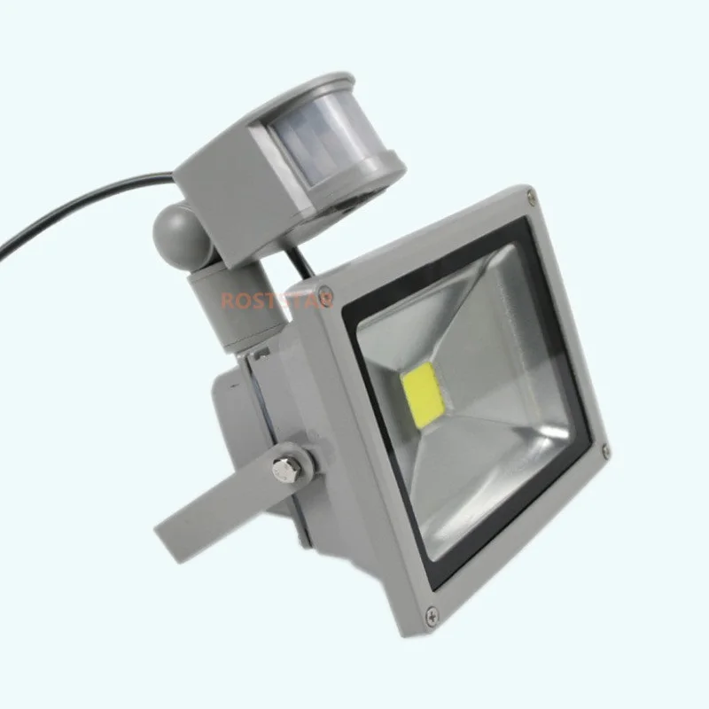 1PCS LED Waterproof Floodlight PIR Motion Sensor Detector 10w 20w 30w 50w Outdoor Security Flood Light Project Lamp IP65.