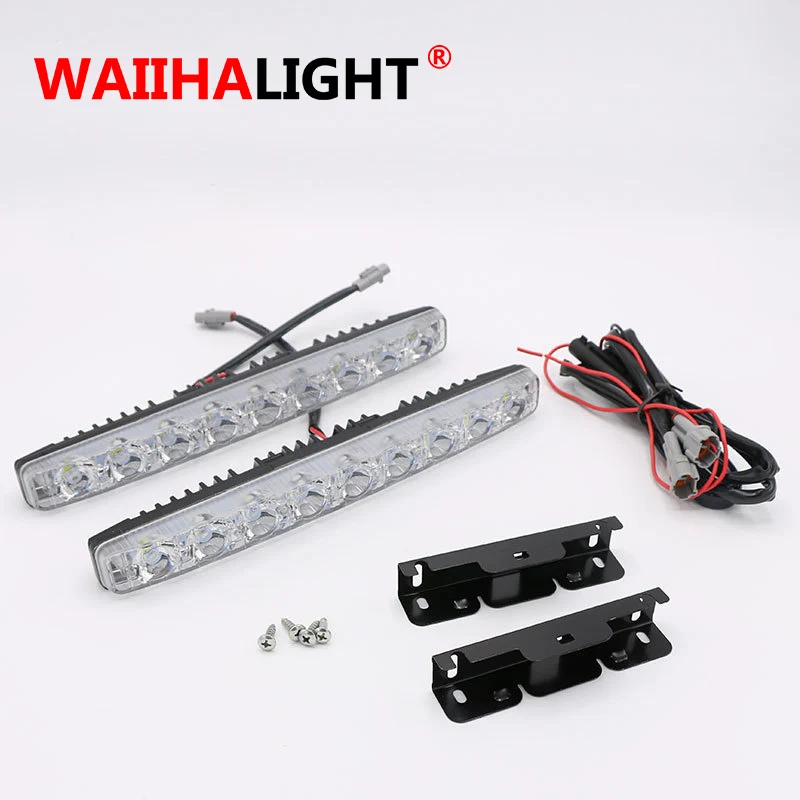 

1 Pair 18W 9LED Car DRL Daytime Driving Running Light Fog Lamp Universal for Vehicle Truck Boat SUV