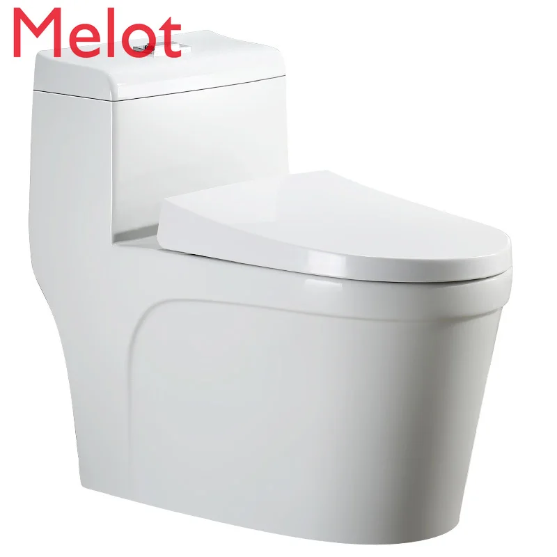 Household Flush Toilet Super Siphon Water-Saving Mute Ordinary Toilet Ceramic Bathroom Deodorant Anti-Blocking