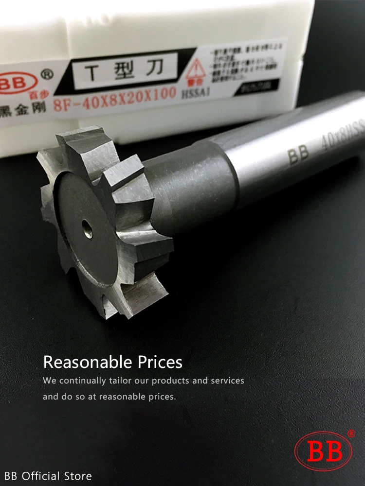 BB T Slot Milling Cutter for Metal HSS Woodruff Key Seat Router Bit Thickness 1-12mm Diameter 8-50mm